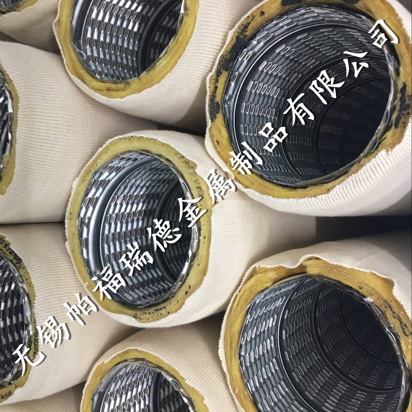 螺旋咬口管（方孔 包棉）